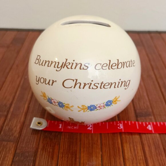 Vintage Royal Doulton Bunnykins Ceramic Piggy Bank Celebrate Your Christ… - Picture 2 of 7